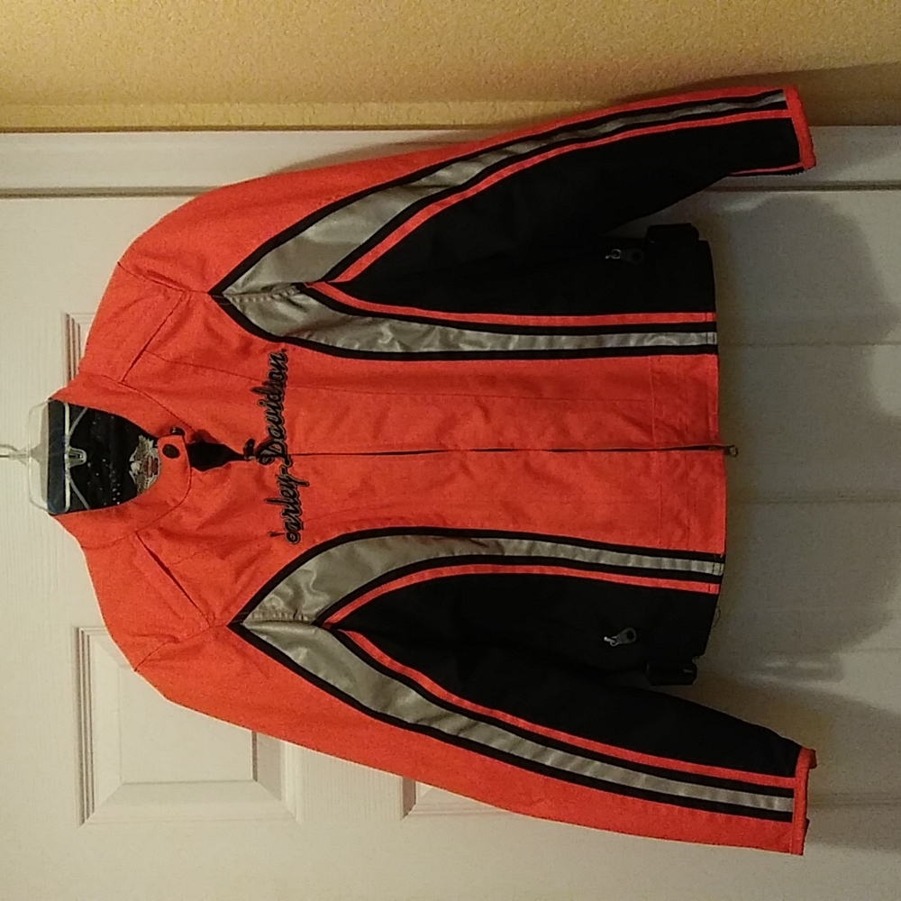 Harley Davidson Women's SMALL Hi-vis Mesh Padded Jacket 